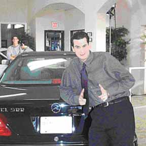 Flip as 'George Benedict' in the pilot for 'Palm Beach Motors'-2001