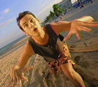 Flip as the 'Surfer Dude' in a commercial for the Sun-Sentinel-2000