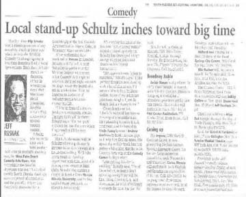 Local Stand-Up Schultz Inches Toward Big Time-1999
